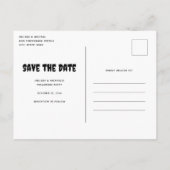 Halloween Haunted House en pompoenen Save the Date Uitnodiging Briefkaart (Achterkant)