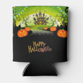 Halloween Haunted House en Pumpkins Blikjeskoeler (Voorkant)