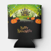 Halloween Haunted House en Pumpkins Blikjeskoeler (Achterkant)