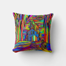 Halloween Haunted House eng Abstract kleurrijk