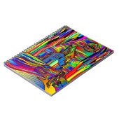 Halloween Haunted House eng Abstract kleurrijk Notitieboek (Linkerzijde)