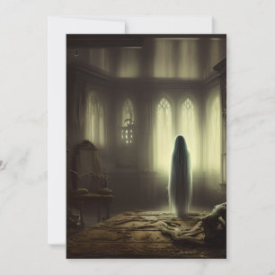 Halloween Haunted House Feestdagenkaart