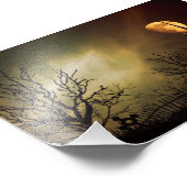 Halloween Haunted House Foto Afdruk (Hoek)