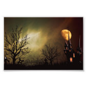 Halloween Haunted House Foto Afdruk (Voorkant)