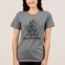 Halloween Haunted House Graphic T-shirt