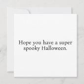 Halloween Haunted House in Moonlight Kaart (Achterkant)