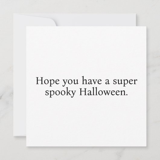 Halloween Haunted House in Moonlight Kaart (Achterkant)