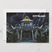Halloween Haunted House Kaart (Voorkant)
