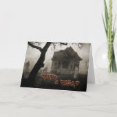 Halloween Haunted House Kaart (Voorkant)