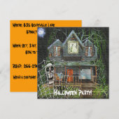 Halloween Haunted House Kaart (Voorkant / Achterkant)