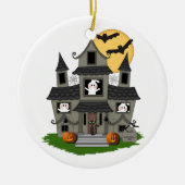 Halloween Haunted House Keramisch Ornament (Voorkant)