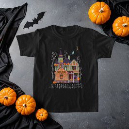 Halloween Haunted House Kind zwart T-shirt