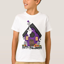 Halloween Haunted House kinder Holiday t-shirt
