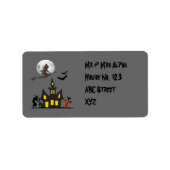 Halloween Haunted House Label (Voorkant)