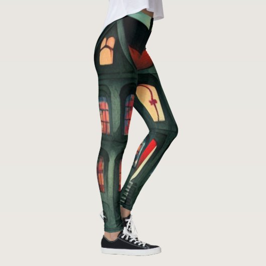 Halloween Haunted House Leggings (Rechts)