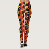 Halloween Haunted House Leggings Spooky Party Draa (Achterkant)