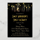 Halloween Haunted House Mason Jar Costume Sweet 16 Folie Uitnodiging (Voorkant)