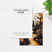 Halloween Haunted House Oorbel Display Kaart (Bureau)