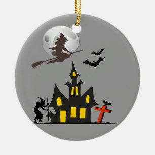Halloween Haunted House Ornament