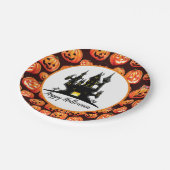 Halloween Haunted House Papieren Bordje (Gekanteld)