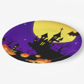 Halloween Haunted House Papieren Bordje (Gekanteld)