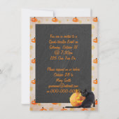 Halloween Haunted House Party Kaart (Achterkant)