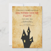  Halloween Haunted house party Kaart (Voorkant)