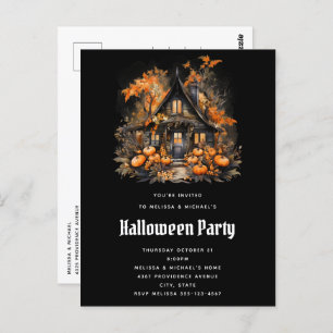 Halloween Haunted House Party Uitnodiging