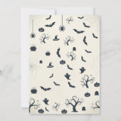 Halloween Haunted House Party Uitnodiging (Achterkant)