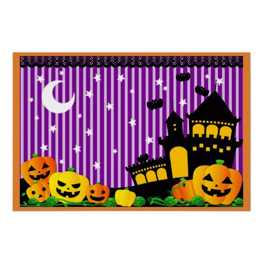 Halloween Haunted House Perfect Poster (Voorkant)