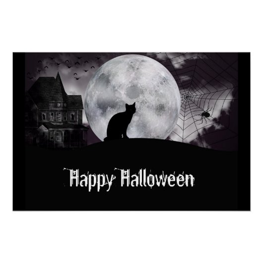 Halloween Haunted House Perfect Poster (Voorkant)