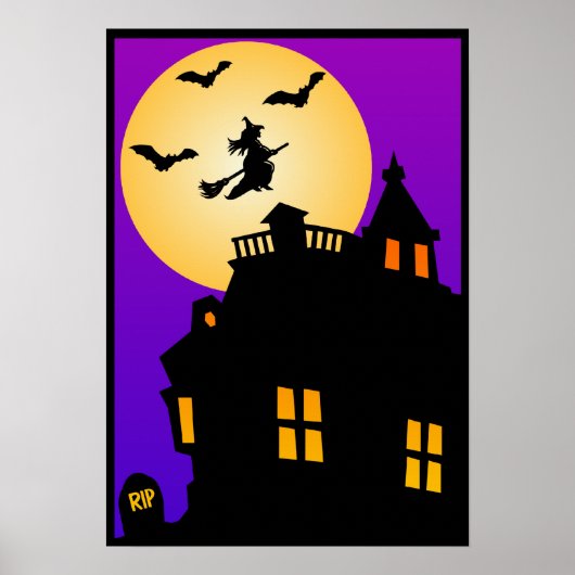Halloween Haunted House Poster (Voorkant)