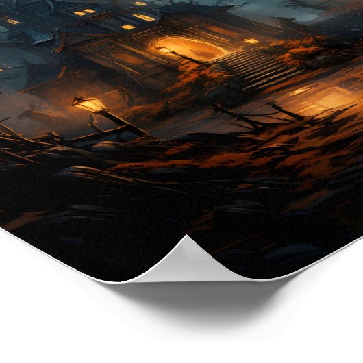 Halloween Haunted House Poster (Hoek)