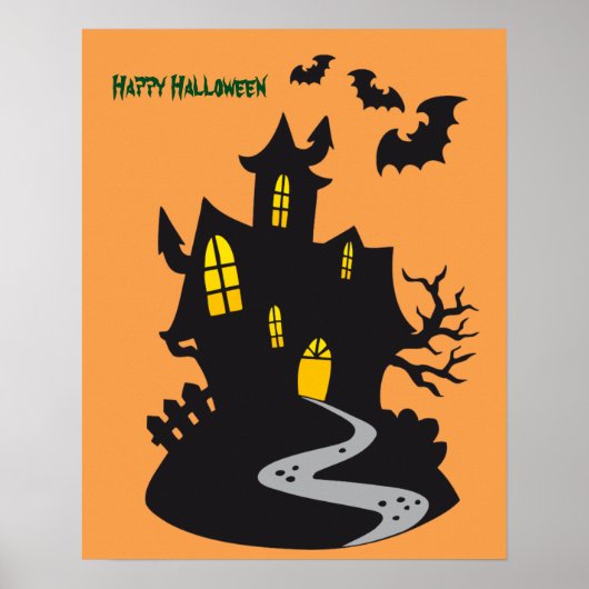 Halloween Haunted House Poster (Voorkant)