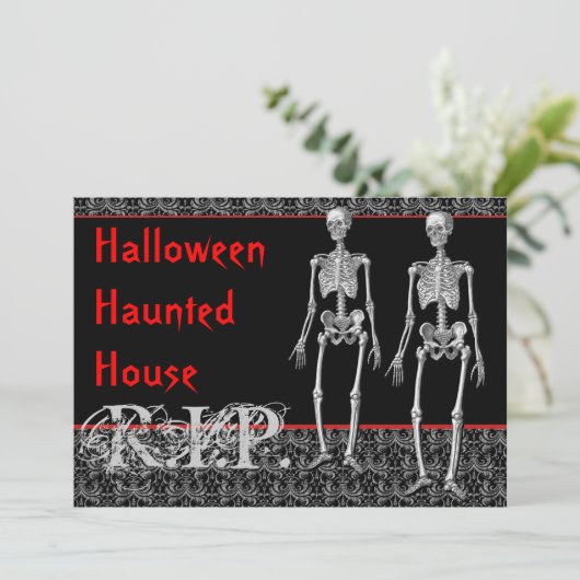 Halloween Haunted House Rise from Dead Kaart (Staand voorkant)