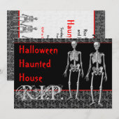 Halloween Haunted House Rise from Dead Kaart (Voorkant / Achterkant)