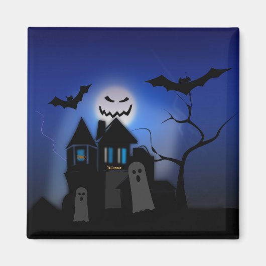 Halloween Haunted House — Scary Magneet (Voorkant)