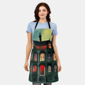 Halloween Haunted House Schort (Gedragen)