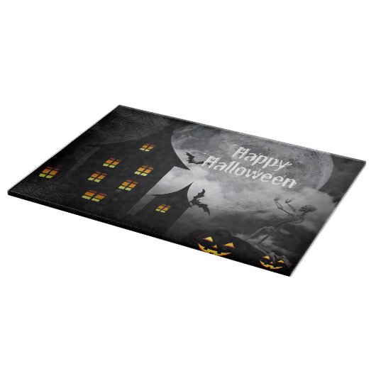 Halloween Haunted House Snijplank (Hoek)