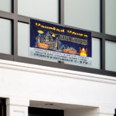 Halloween Haunted House Spandoek (Buitenkant Gebouw)
