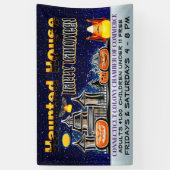 Halloween Haunted House Spandoek (Verticaal)