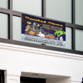 Halloween Haunted House Spandoek (Buitenkant Gebouw)