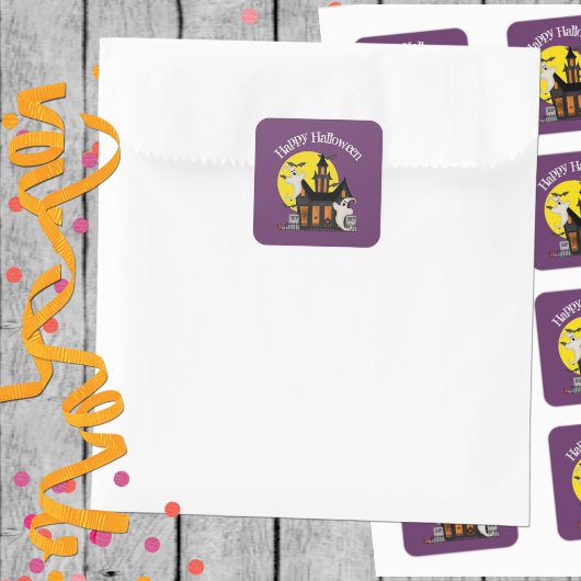 Halloween Haunted House Sticker