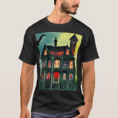 Halloween Haunted House T-shirt (Voorkant)