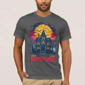 Halloween Haunted House T-shirt Spooky  (Voorkant)