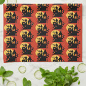 Halloween Haunted House Theedoek (Gevouwen)