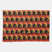 Halloween Haunted House Theedoek (Horizontaal)