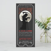 Halloween Haunted House Ticket Uitnodiging (Staand voorkant)