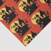 Halloween Haunted House Tissuepapier (Detail)