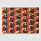 Halloween Haunted House Tissuepapier (Voorkant)